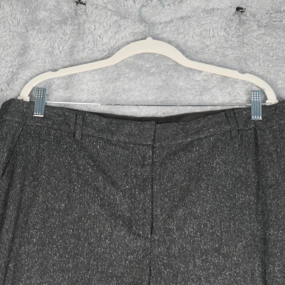 Talbots Dress Pants Womens 18 Gray Wool Blend Wide Leg Lined Windsor Career - Picture 2 of 11